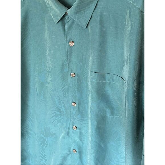 HAVANERA Co Size XL Button Down Short Sleeve Shirt Tropical Palm Tree Beach Shir - Picture 3 of 11